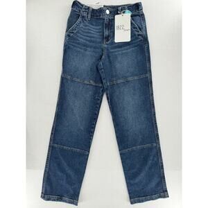 1822 Denim Jeans Women’s Size 4/27 Cargo Carpenter Double Knee Straight Fit​